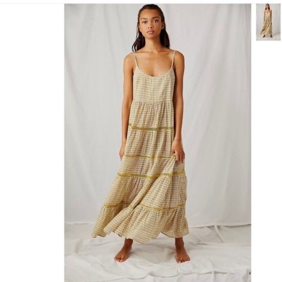Free People Dresses & Skirts - Free People NWT Midnight Dance Print Maxi Slip Dress